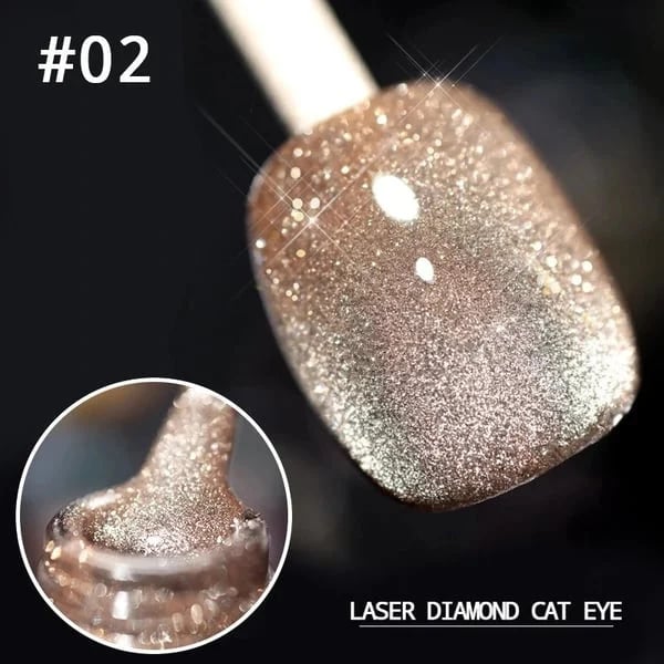 Laser Diamond Cat Eye Nail Polish