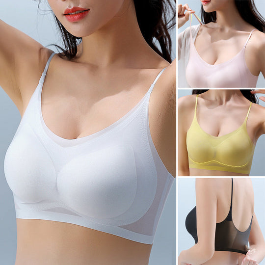 SUMMER SEAMLESS ULTRA-THIN PLUS SIZE ICE SILK COMFORT BRA