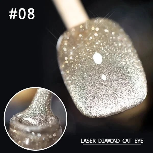 Laser Diamond Cat Eye Nail Polish