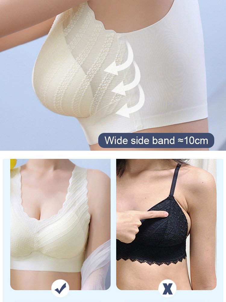 Ice Silk WirelessPush-up Bra