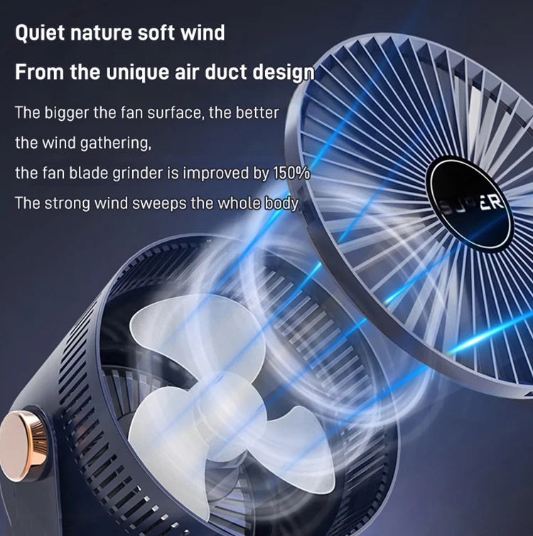 [Can Be Wall-mounted] Rotating Large Air Volume Air Circulation Fan ...