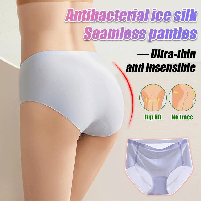 Women's Seamless Ice Silk Antibacterial Panties