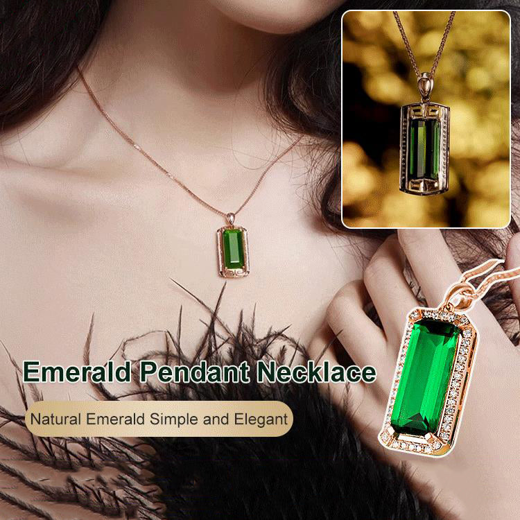 Emerald Pendant Necklace