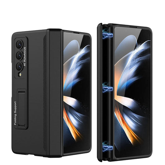 Magnetic Hinge Stand All-included Case With Back Screen Protector For Samsung Galaxy Z Fold4 5G