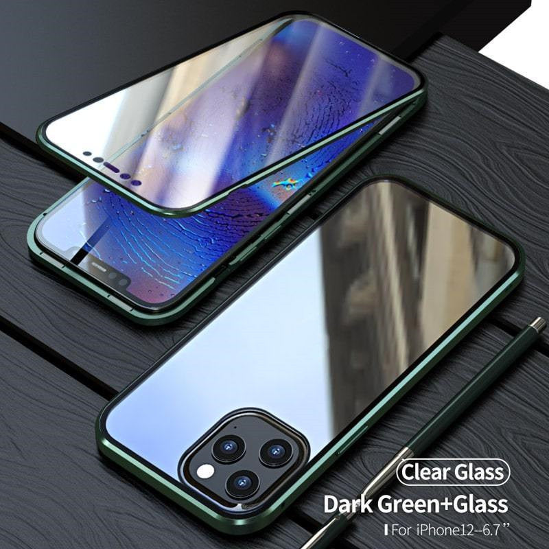 Double-Sided Glass Magnetic Phone Case