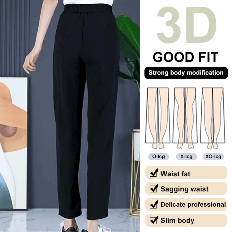 High Waist Casual Cropped Pants