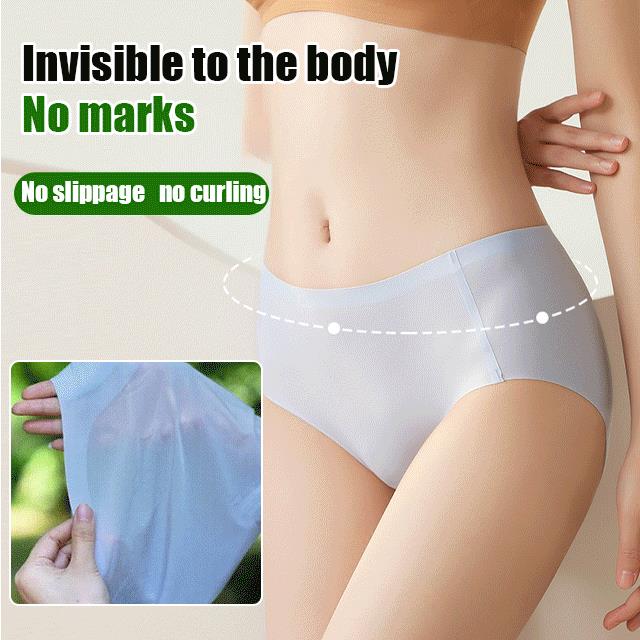 Women's Seamless Ice Silk Antibacterial Panties