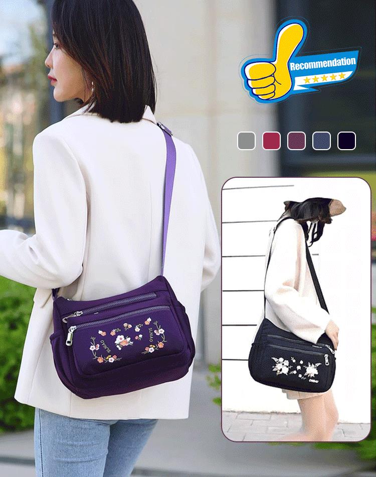 Women's New Arrival Embroidered Large Capacity Messenger Bag