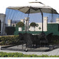 Garden Umbrella Table Screen Parasol Mosquito Net Cover