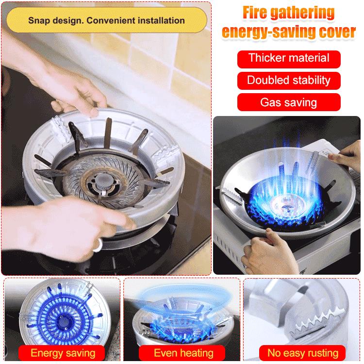 Home Gas Stove Fire Gathering Energy-saving Cover