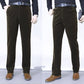 Dehnbare, gerade lange Cordhose für Herren