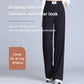 All-Match Ice Silk Ribbed Knit Pants