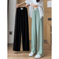 All-Match Ice Silk Ribbed Knit Pants