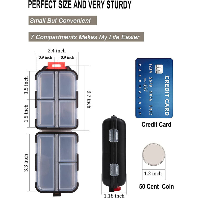 Multifunctional Portable Weekly Pill Organizer