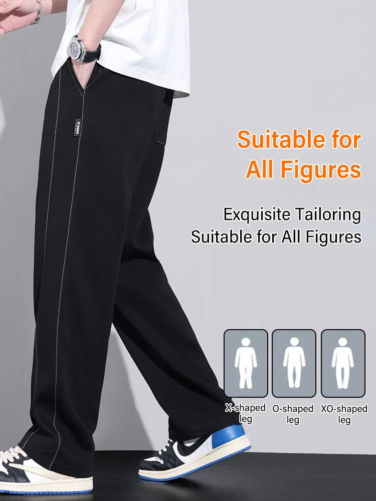 Ice Silk Straight Leg Draping Wide-leg Pants (Fashionable And Comfortable)