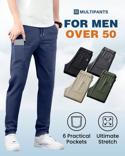 MultiPants – Calças cargo duráveis com vários bolsos e alta elasticidade