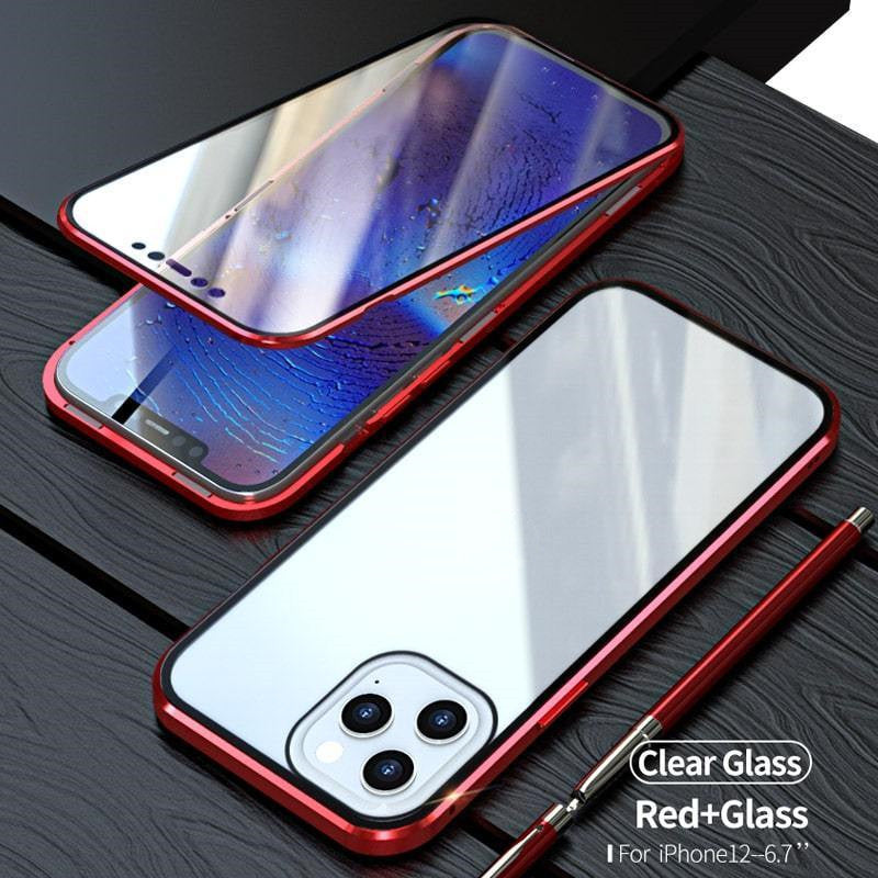 Double-Sided Glass Magnetic Phone Case