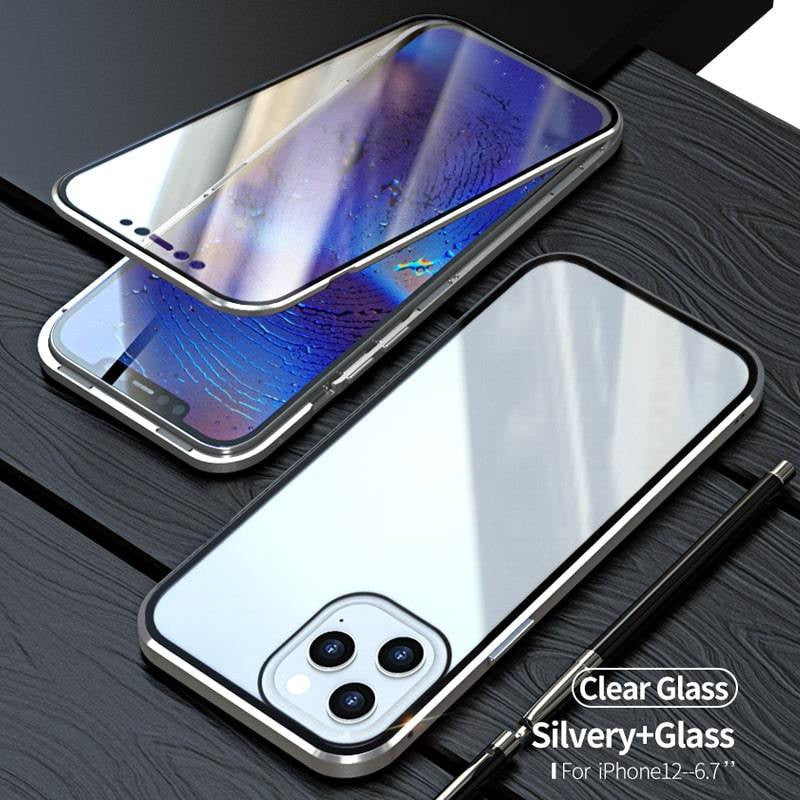 Double-Sided Glass Magnetic Phone Case