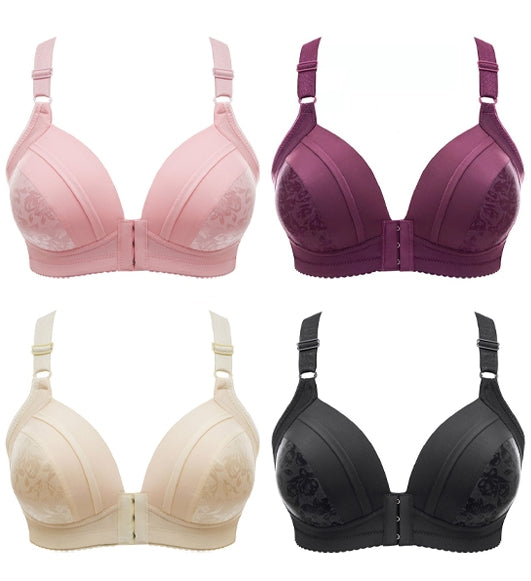 🔥Last Day Pay 1 Get 3🎉 Front hooks, super-lift, Adjustable Comfort bra without wire