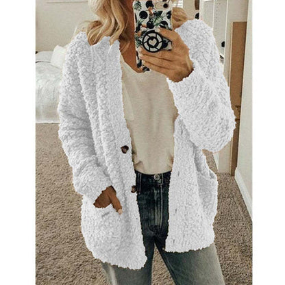 🔥Höst och vinter Stor storlek Cardigan Casual Velvet Short Jacket Super lågt pris