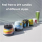 Special Multi-Color DIY Granulated Candle with 10PCS Wicks
