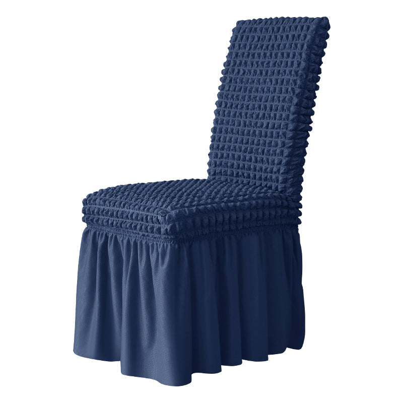 Dining Room Chair Covers with Long Skirt