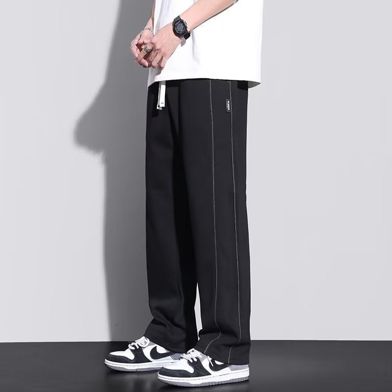 Ice Silk Straight Leg Draping Wide-leg Pants (Fashionable And Comfortable)