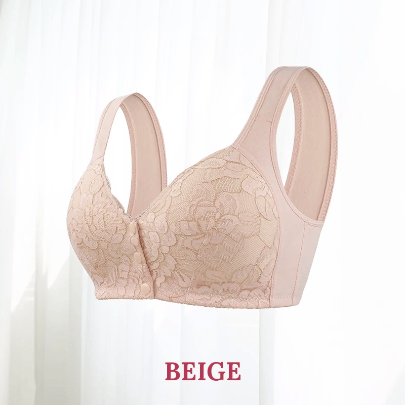 🔥Buy 2 and get 1 free🔥 Lace bra with floral front fastening