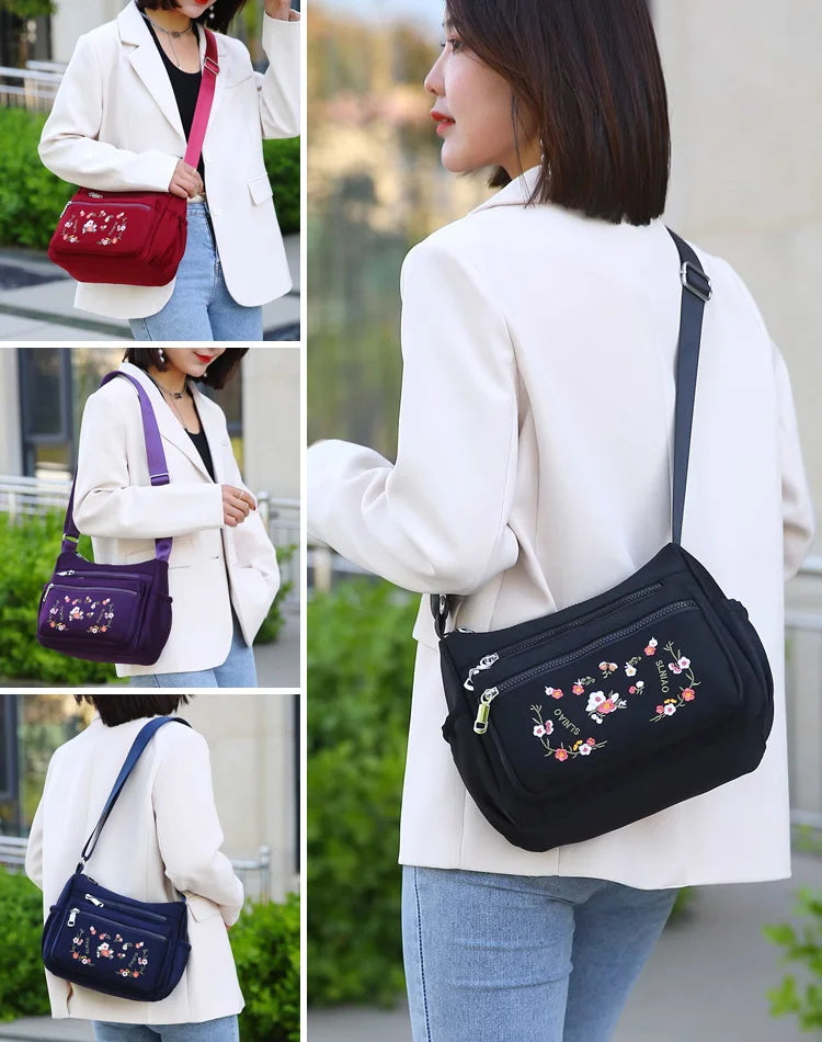 Women's New Arrival Embroidered Large Capacity Messenger Bag