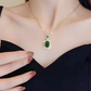 Vintage Emerald Gemstone Necklace