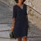 Women's V-Neck Print Dress
