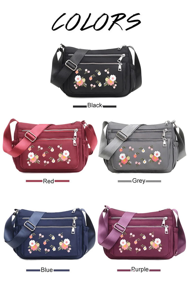 Women's New Arrival Embroidered Large Capacity Messenger Bag