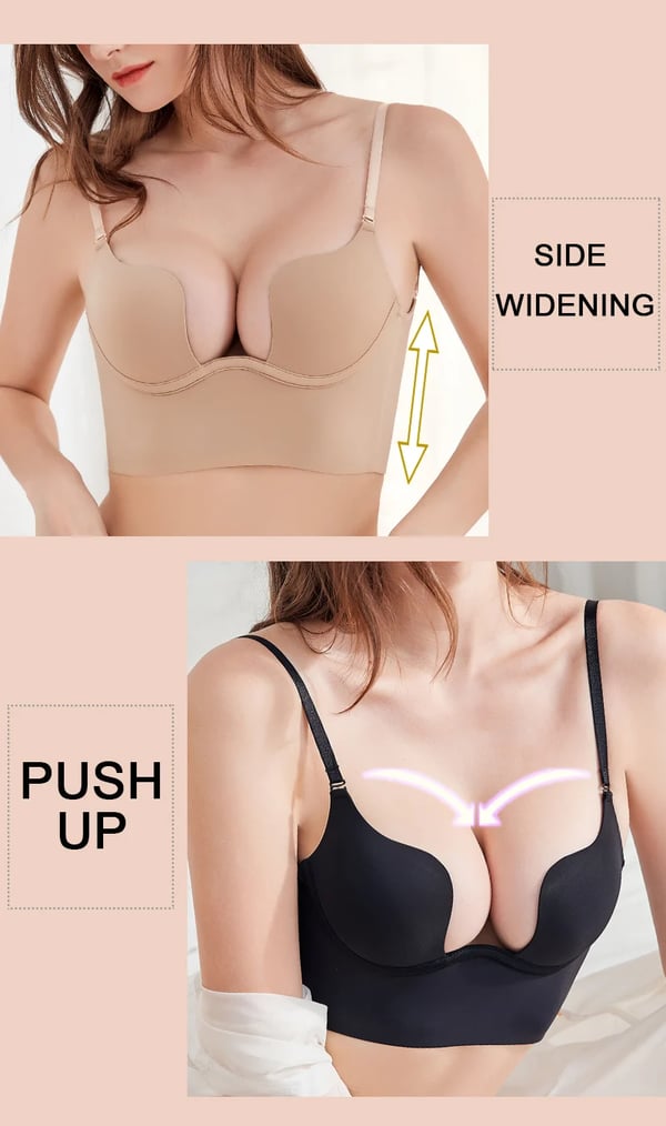 🔥Last Day Sale 49%OFF🌷Deep U Plunge Push Up Backless Bra