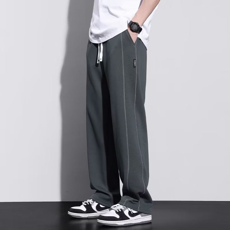 Ice Silk Straight Leg Draping Wide-leg Pants (Fashionable And Comfortable)