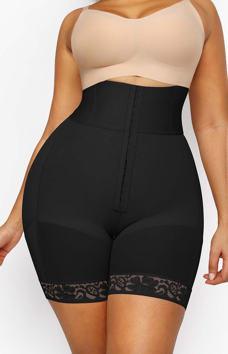 Boned Sculpt High Waist Shorts