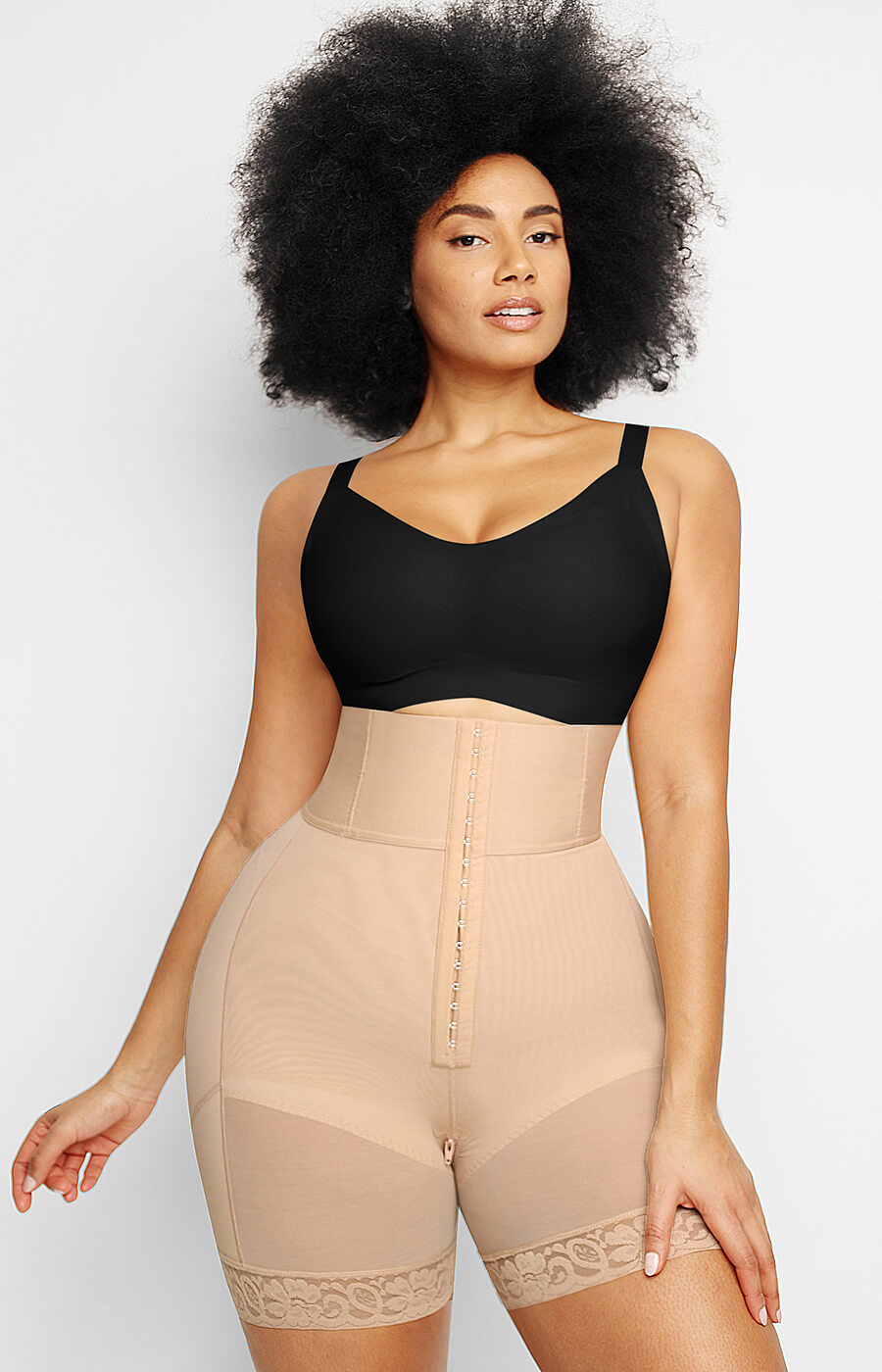 Boned Sculpt High Waist Shorts