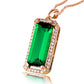 Emerald Pendant Necklace