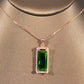 Emerald Pendant Necklace