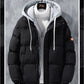 Men's and Women's Sweatshirt Fake Two-piece Plush Jacket