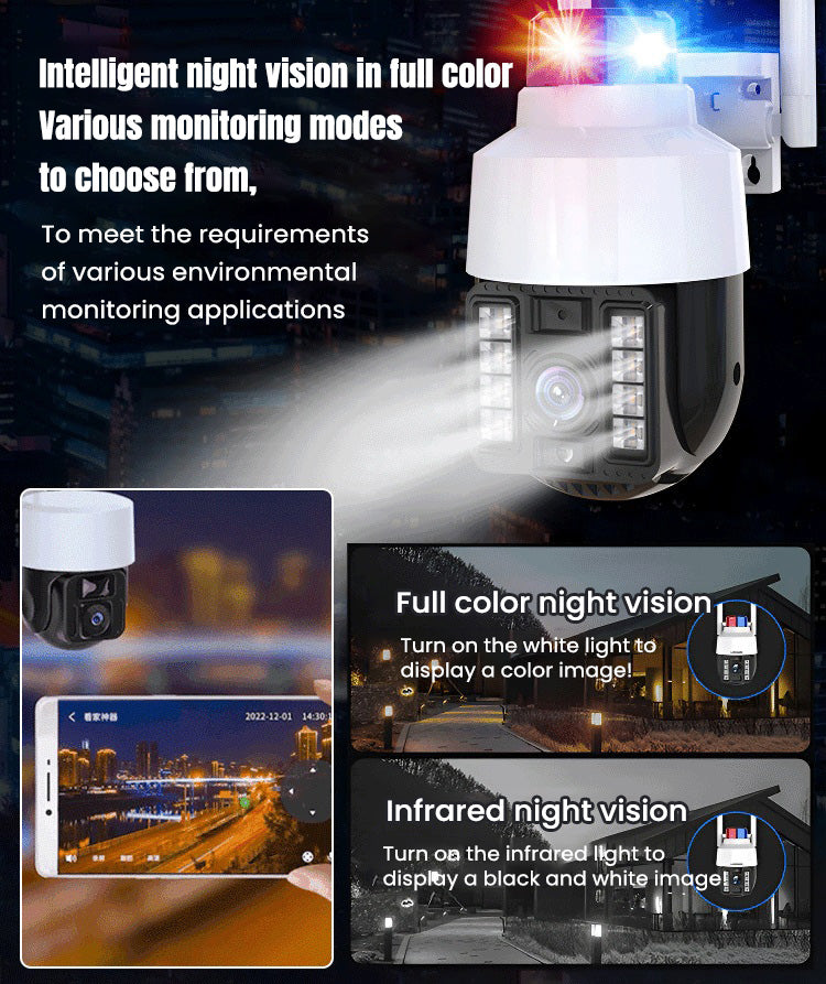 Full-color night vision wireless wifi camera