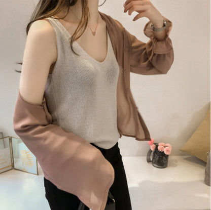 Bright Silk Knitted Camisole