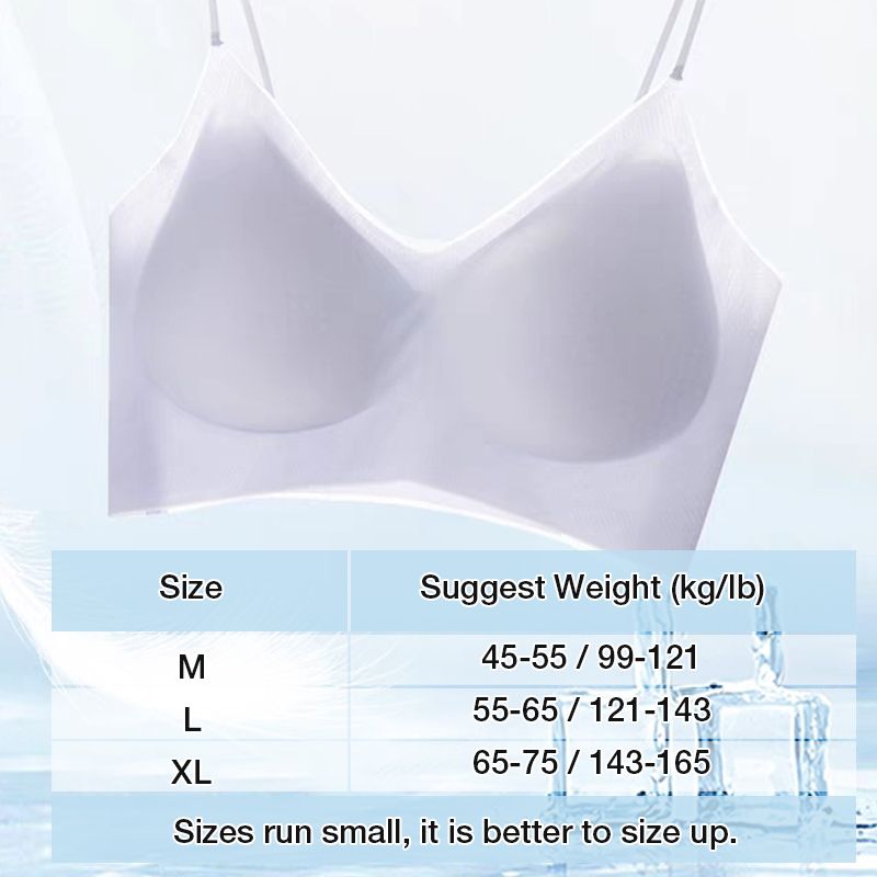 Women’s Breathable Ice Silk Sling Bra