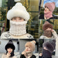 ❄️Bufanda y gorro de felpa abrigados y resistentes al viento para mujer