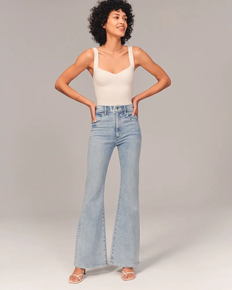 Ultra High Rise Stretch Flare Jean