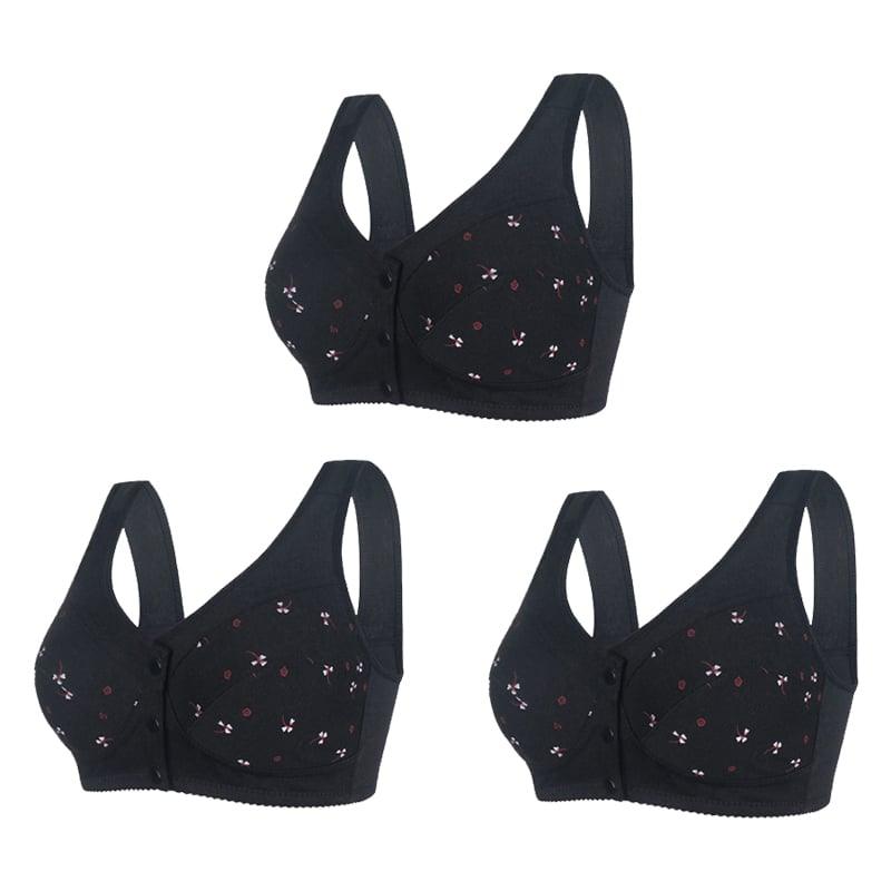 🔥Pay 1 Get 3(3packs)🔥Design for Senior Front Closure Cotton Bra-FREE SHIPPING