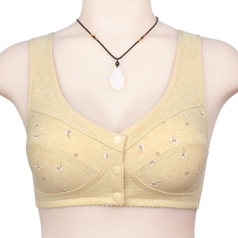 🔥Pay 1 Get 3(3packs)🔥Design for Senior Front Closure Cotton Bra-FREE SHIPPING