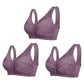🔥Pay 1 Get 3(3packs)🔥Design for Senior Front Closure Cotton Bra-FREE SHIPPING