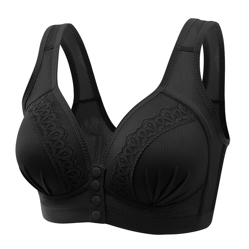 Front Button Breathable Skin-Friendly Cotton Bra