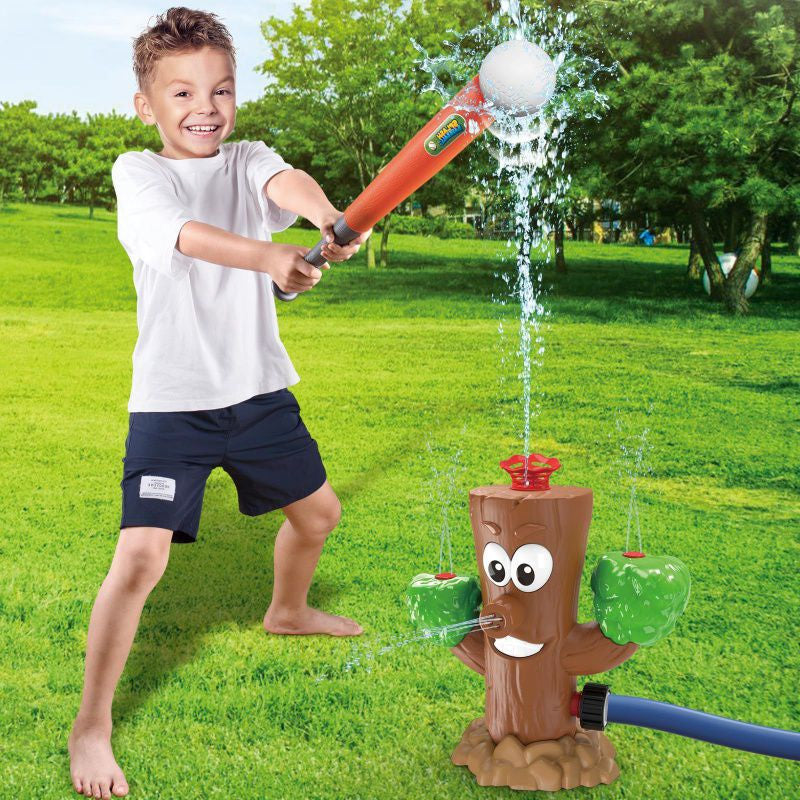 Outdoor Sprinkler Toy with Baseball Game Set for Kids