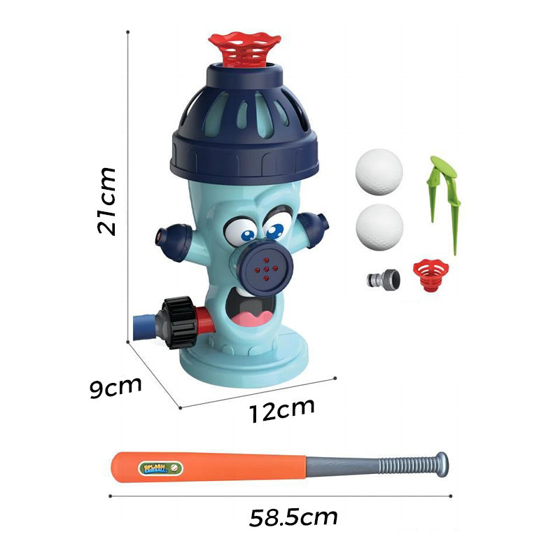 Outdoor Sprinkler Toy with Baseball Game Set for Kids